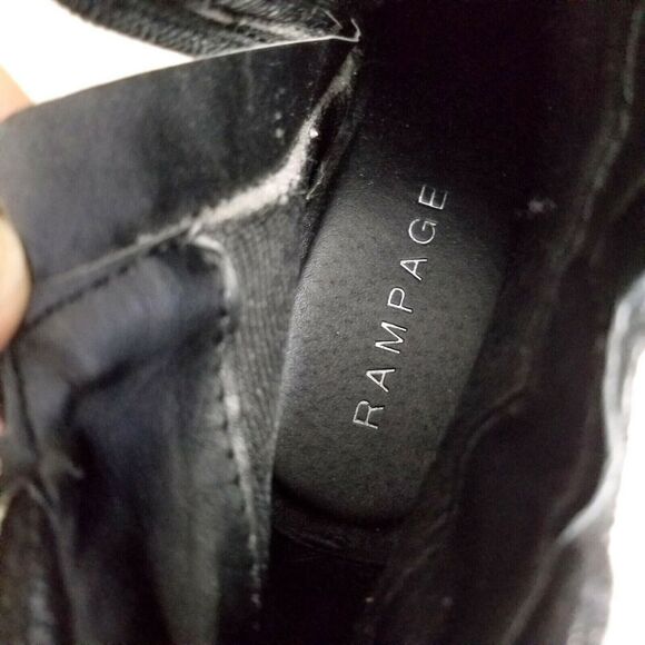 Rampage Womens Mabel  Size 7 Black  Fabric 2" Wedge Ankle Boot Booties - Picture 8 of 9